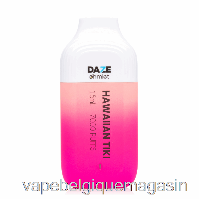 Vape Jetable 7 Daze Ohmlet 7000 0% Zéro Nicotine Jetable Hawaïen Tiki